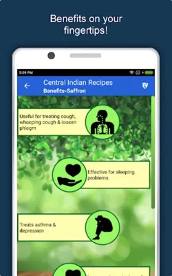 Central Indian Recipes android App screenshot 0