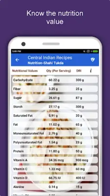 Central Indian Recipes android App screenshot 9