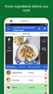 Central Indian Recipes android App screenshot 10