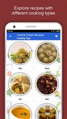 Central Indian Recipes android App screenshot 12