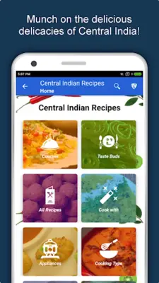 Central Indian Recipes android App screenshot 14