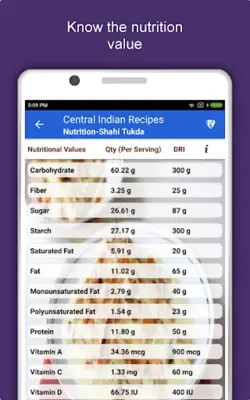 Central Indian Recipes android App screenshot 1