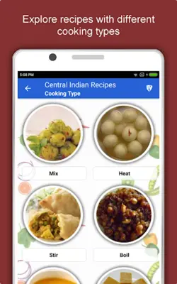 Central Indian Recipes android App screenshot 4